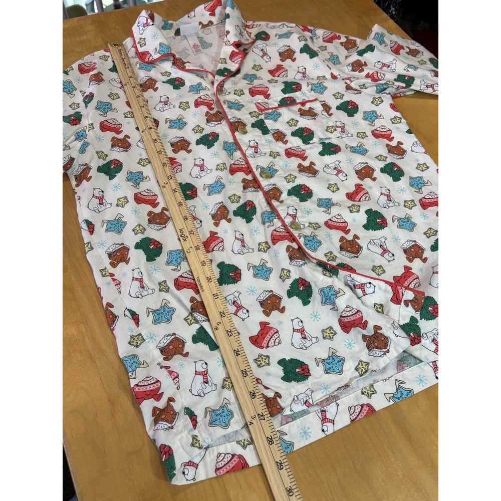 Wondershop Christmas Pajama Mens Top Size Medium Holiday Festive Button Shirt - Picture 10 of 12